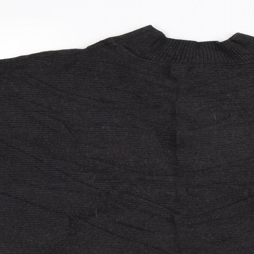 Zara Womens Grey  Knit Pullover Jumper Size L