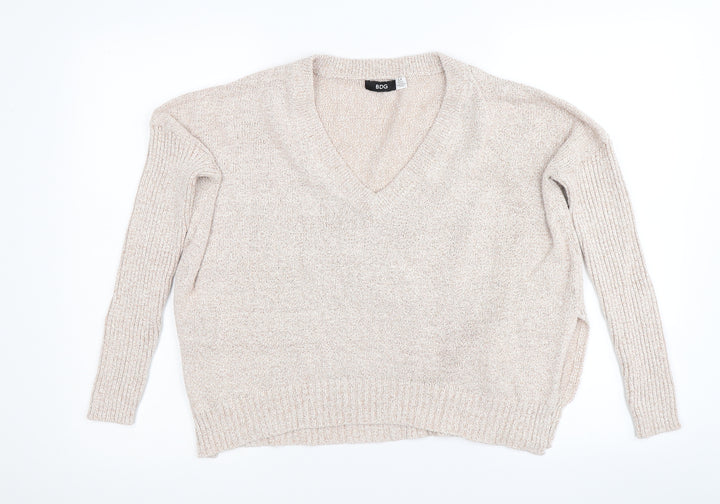BDG Womens Brown Knit Pullover Jumper Size S