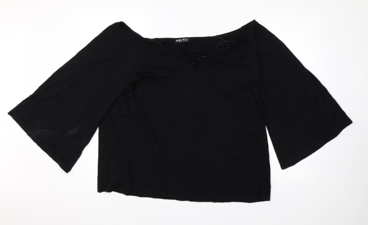 Select Womens Black   Basic Blouse Size 18