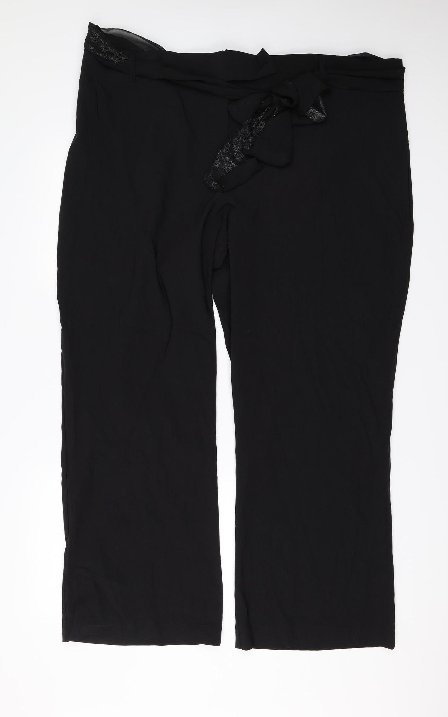 Preworn Womens Black   Trousers  Size 26 L27 in