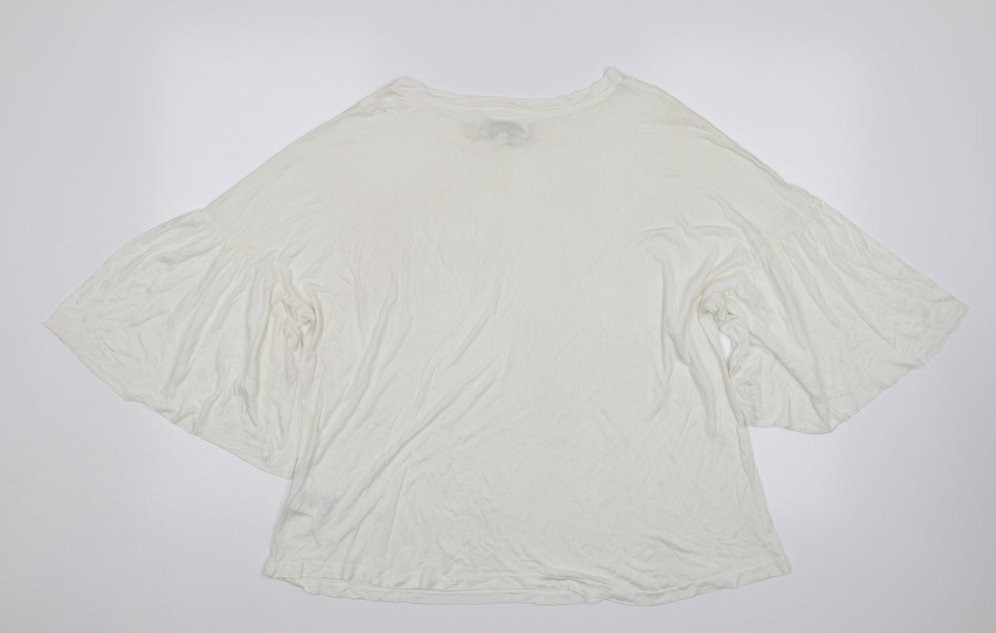 Brave Soul Womens White   Basic T-Shirt Size M