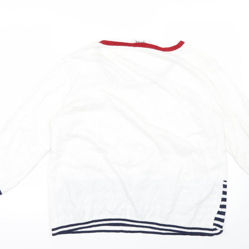 Afibel Womens White   Jersey Blouse Size 20