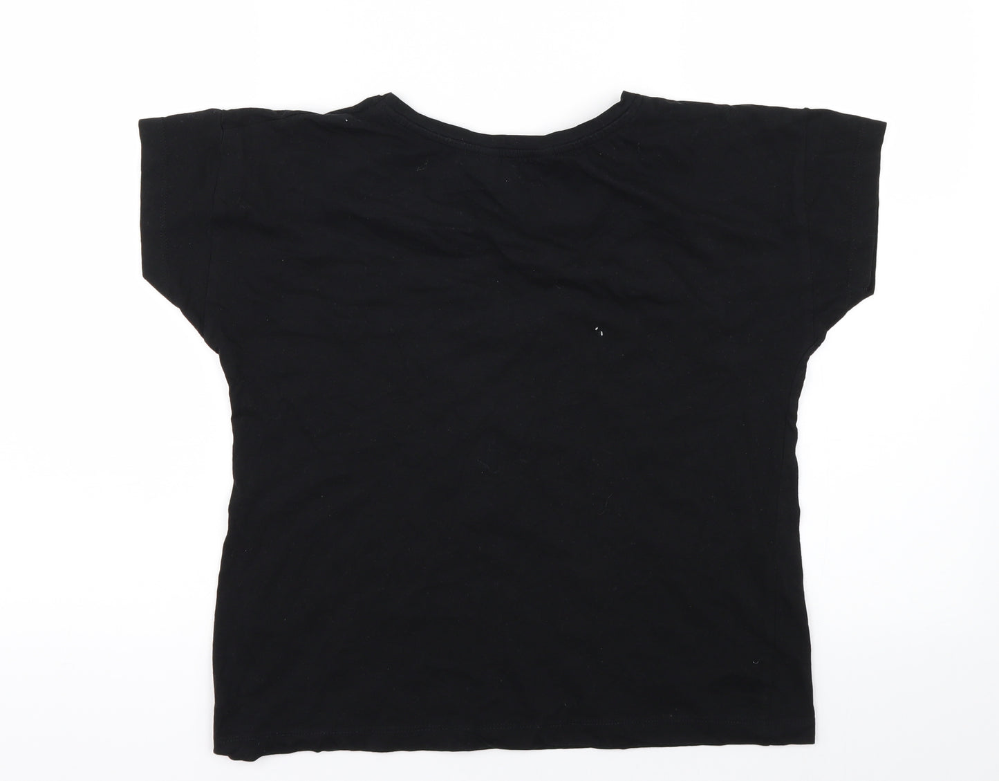 Boux Womens Black   Basic T-Shirt Size XS  - Dear bed I love you