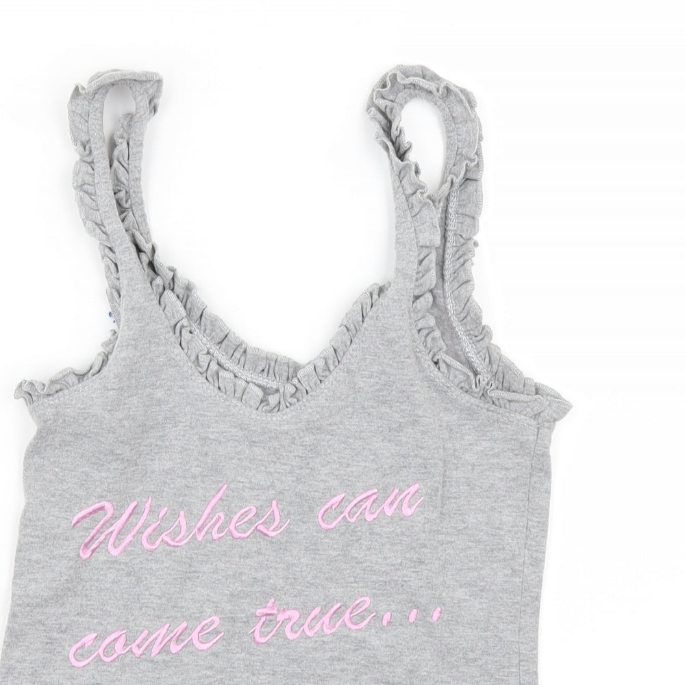 Boux Womens Grey Solid  Top Pyjama Top Size 6  - Dreams can come true