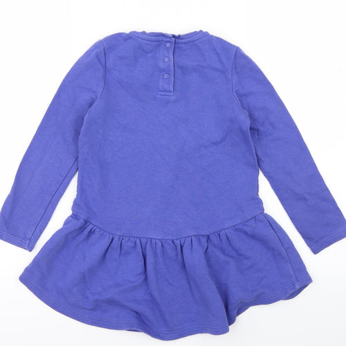 M&S Girls Blue   Jumper Dress  Size 5-6 Years  - Made of Stars