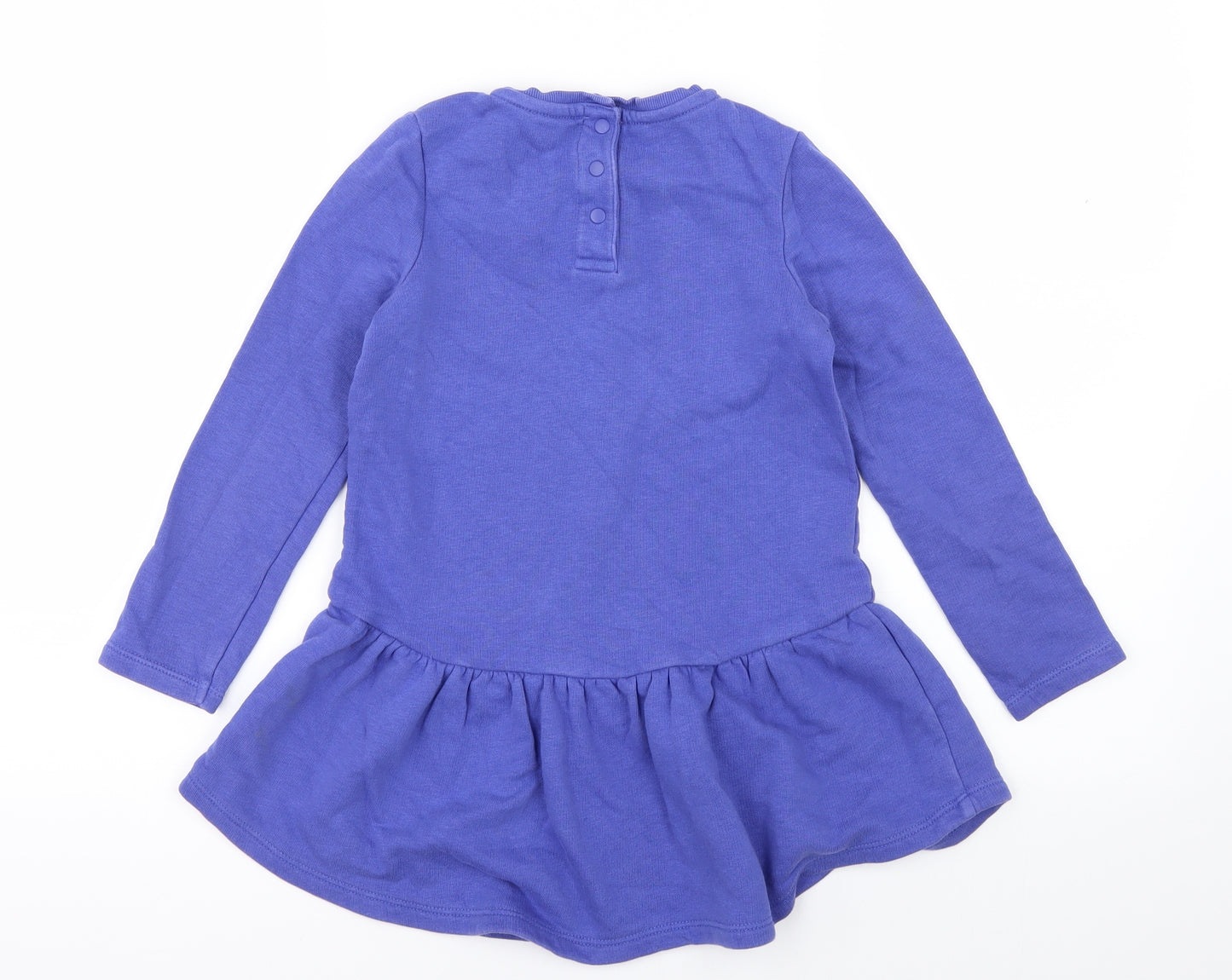 M&S Girls Blue   Jumper Dress  Size 5-6 Years  - Made of Stars
