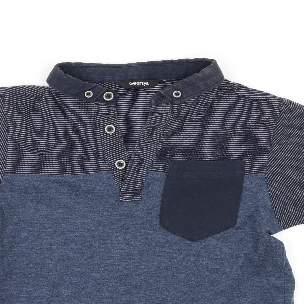 George Boys Blue   Basic Polo Size 8-9 Years