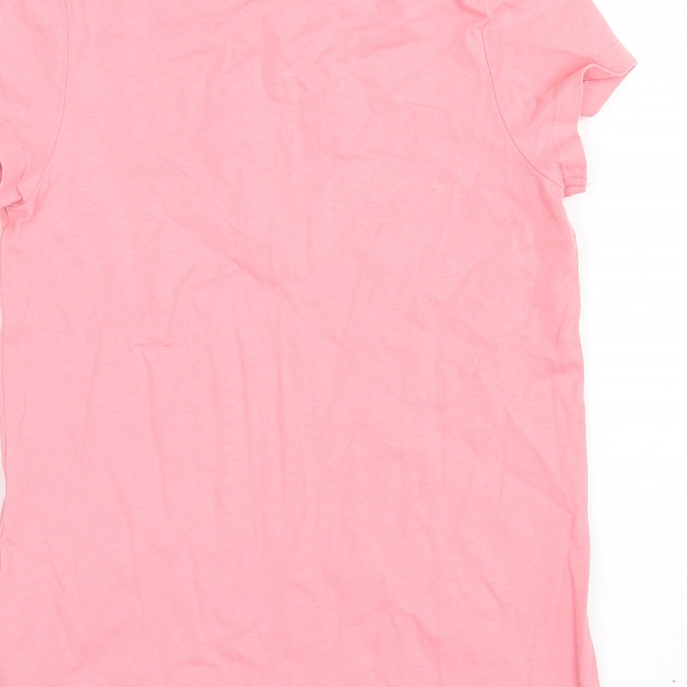 George Girls Pink   Basic T-Shirt Size 7-8 Years  - Butterflies