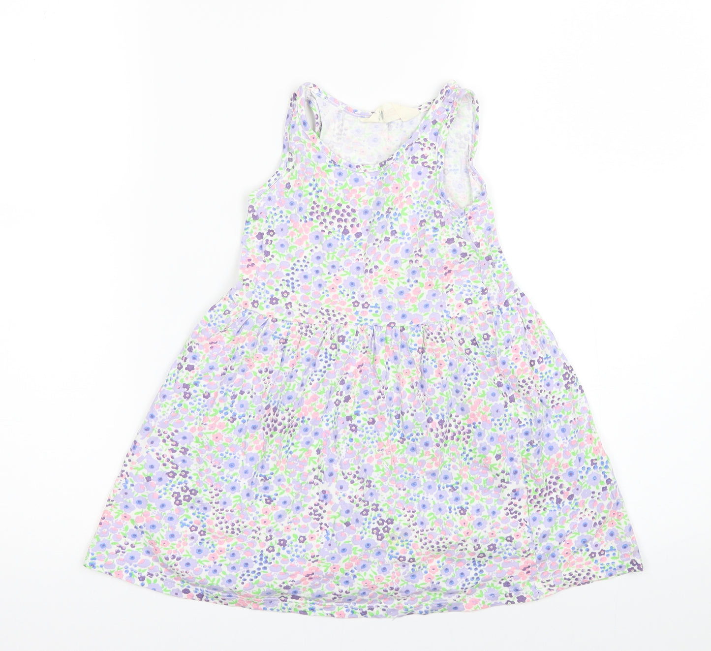 H&M Girls Multicoloured Floral  Shift  Size 3-4 Years