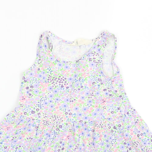 H&M Girls Multicoloured Floral  Shift  Size 3-4 Years