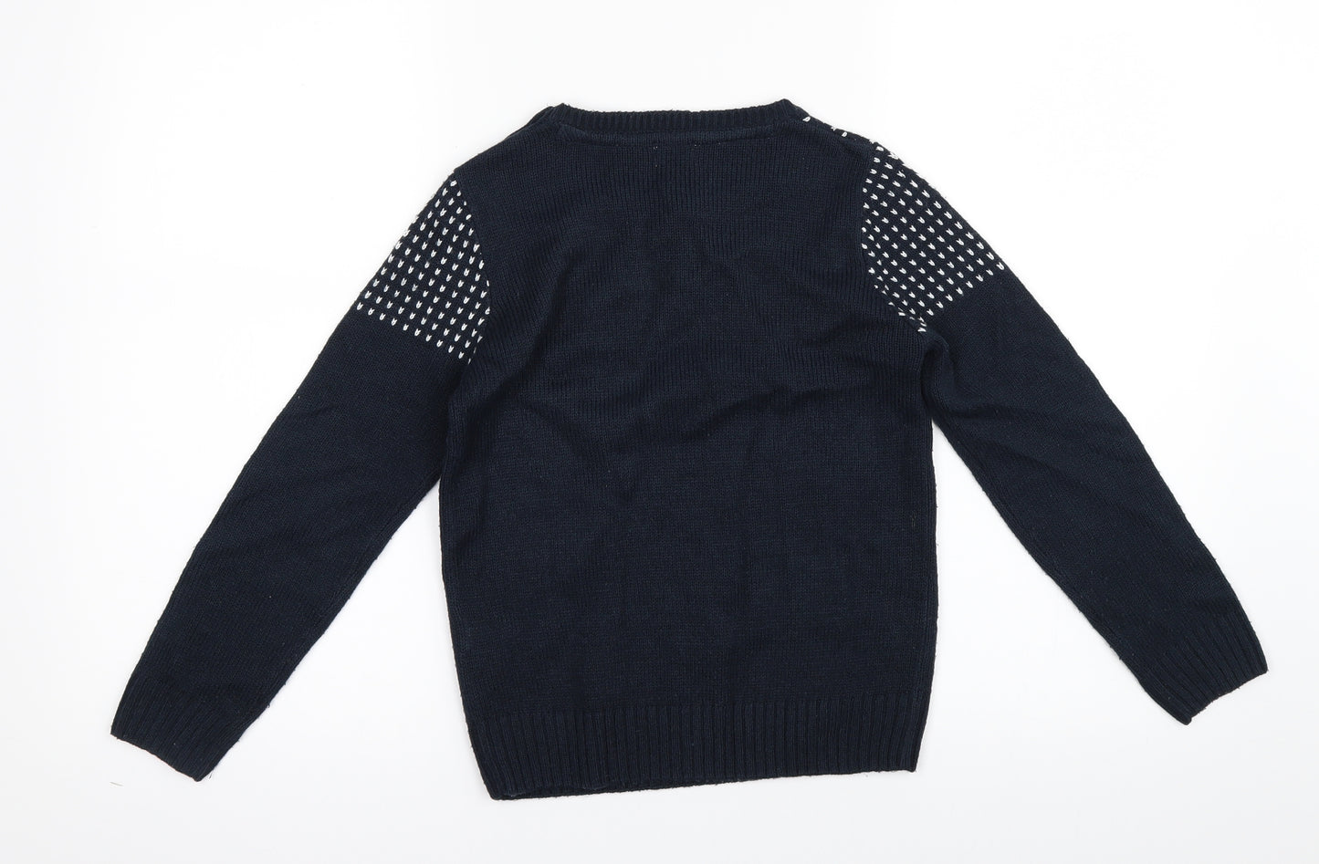F&F Boys Blue   Pullover Jumper Size 6-7 Years