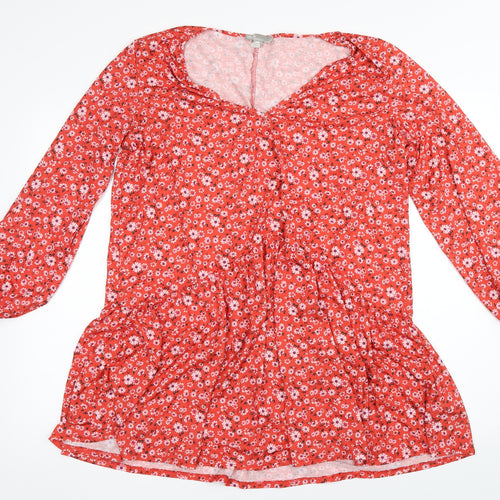 ASOS Womens Orange Floral  Shift  Size 16