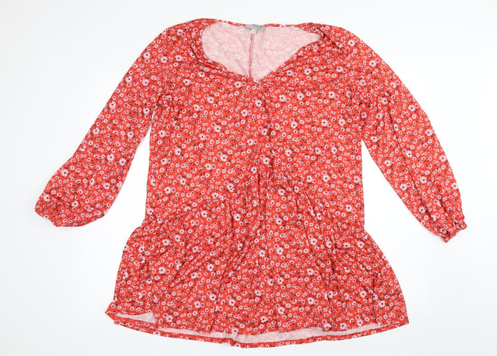 ASOS Womens Orange Floral  Shift  Size 16