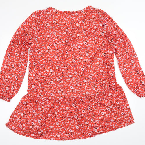 ASOS Womens Orange Floral  Shift  Size 16