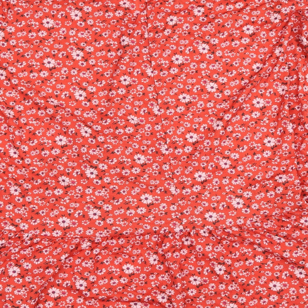 ASOS Womens Orange Floral  Shift  Size 16