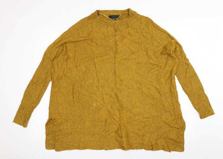 Atmosphere Womens Yellow Pullover Jumper Size 10