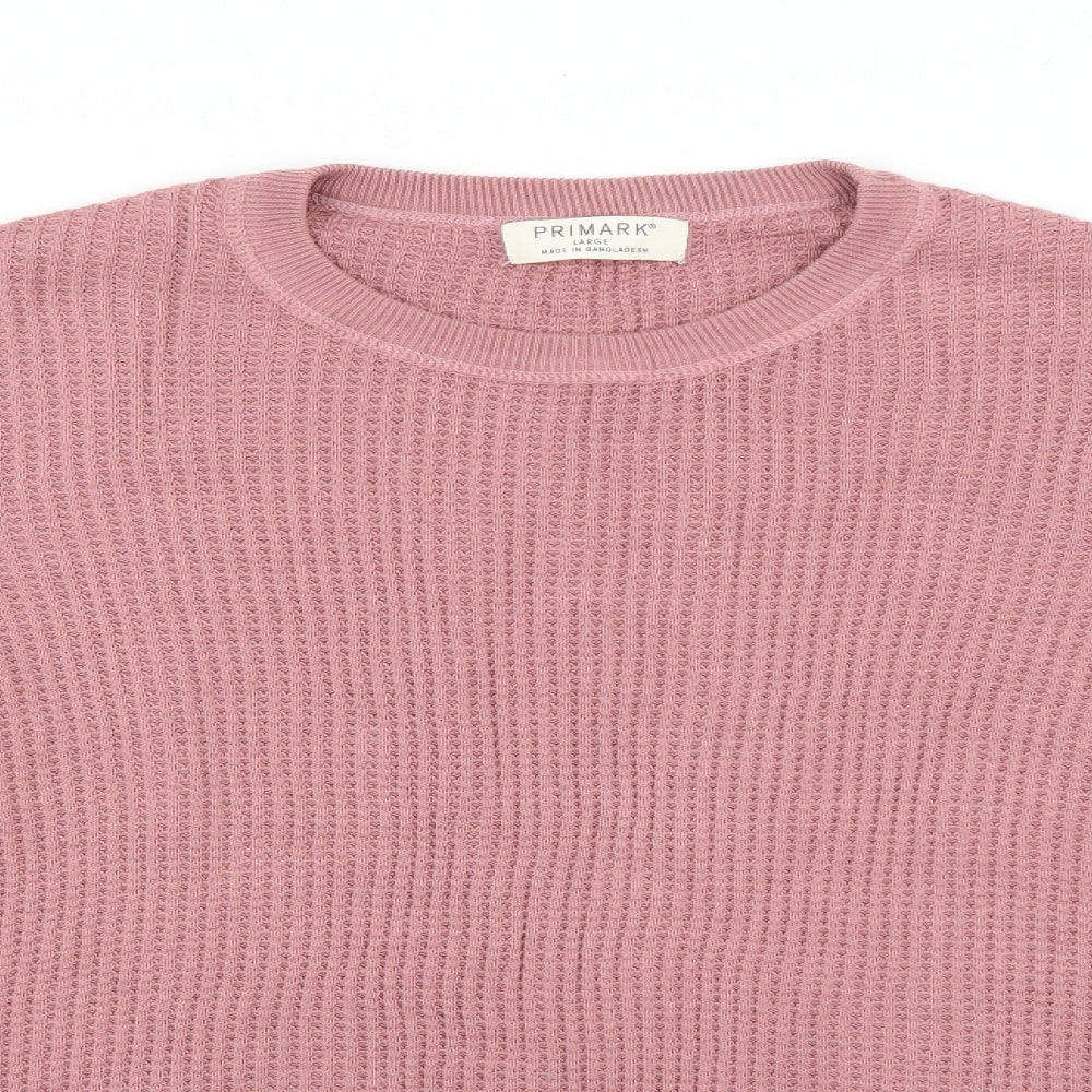 Primark Mens Pink   Pullover Jumper Size L