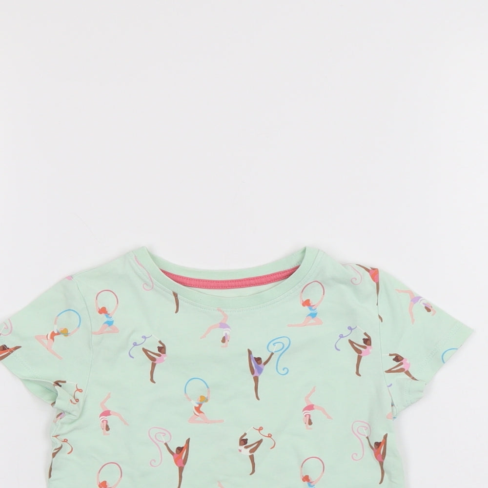 M&S Girls Green   Basic T-Shirt Size 2-3 Years