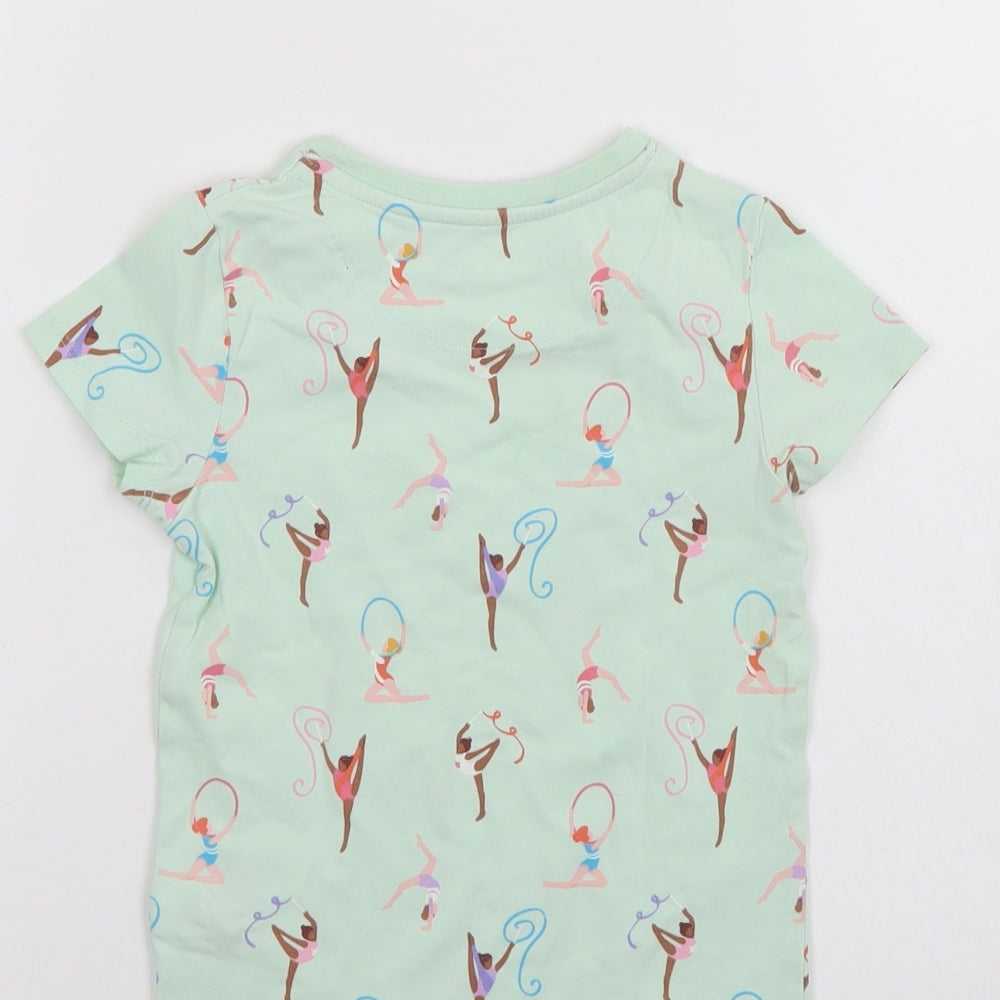 M&S Girls Green   Basic T-Shirt Size 2-3 Years