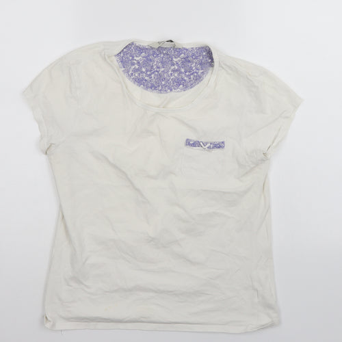 Love to Lounge Womens White   Basic T-Shirt Size 12