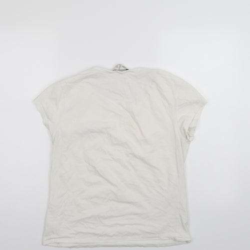 Love to Lounge Womens White   Basic T-Shirt Size 12