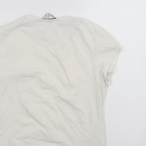 Love to Lounge Womens White   Basic T-Shirt Size 12