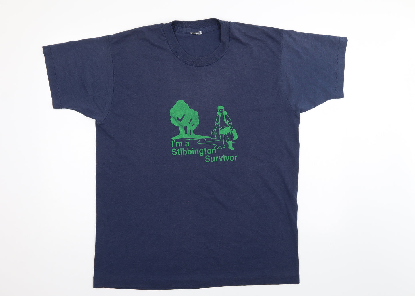 Screen Stars Mens Blue    T-Shirt Size XL