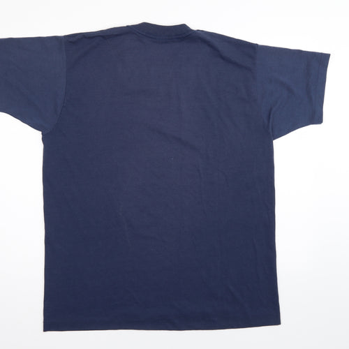 Screen Stars Mens Blue    T-Shirt Size XL