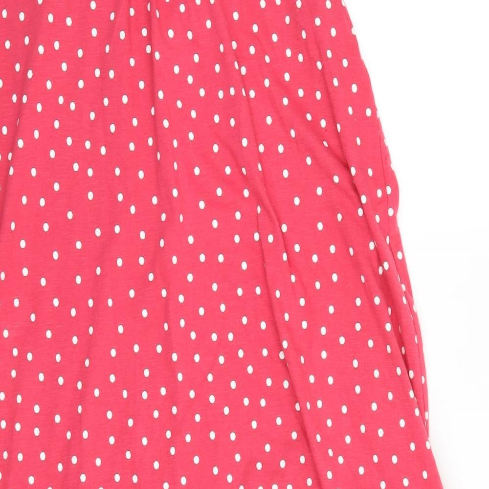 NEXT Womens Red Polka Dot  Pinafore/Dungaree Dress  Size 18