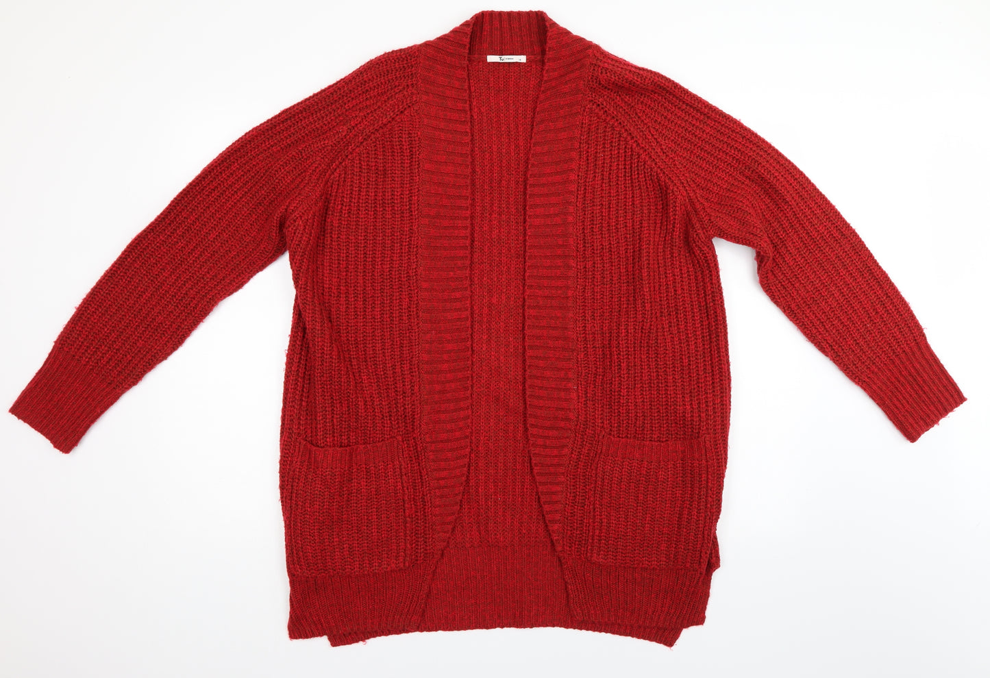 TU Womens Red   Cardigan Jumper Size 14