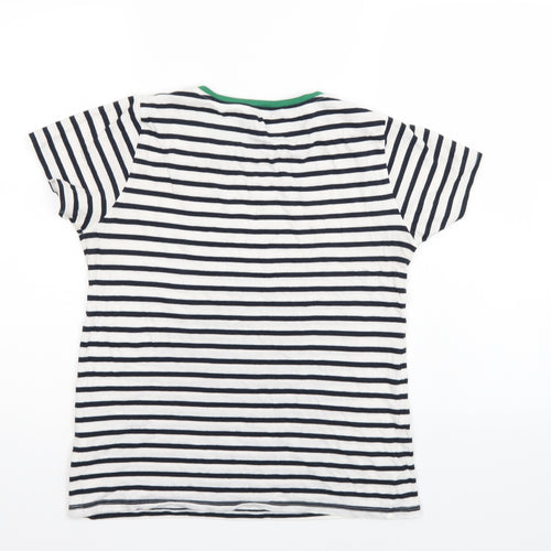 New Look Womens Multicoloured Striped  Basic T-Shirt Size 8