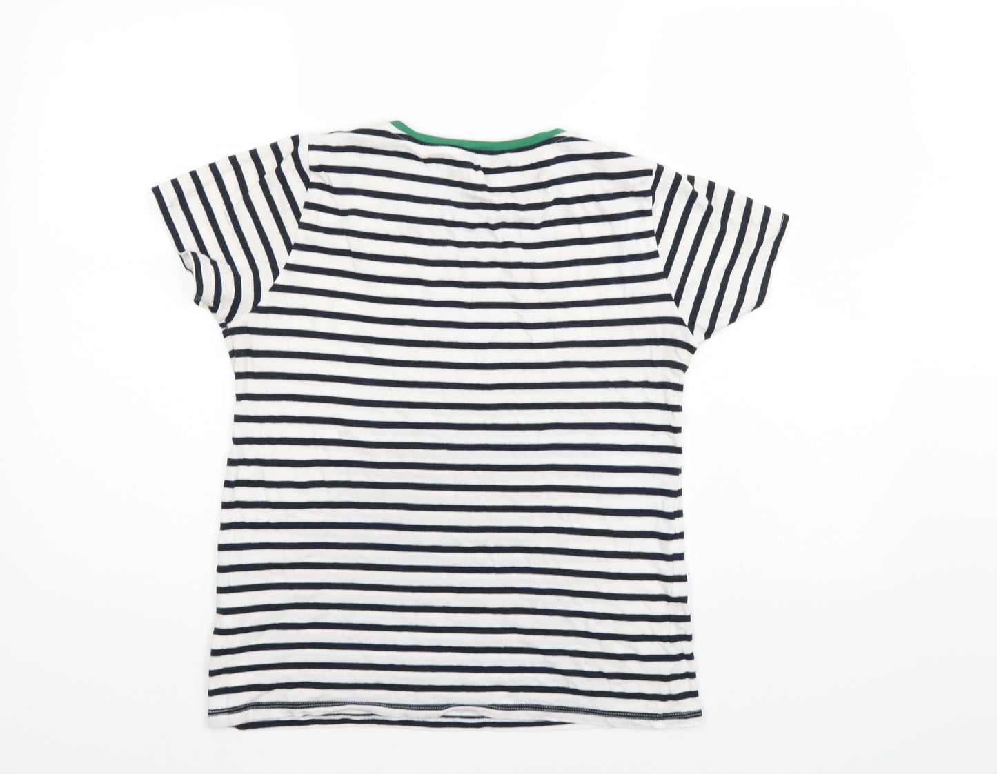 New Look Womens Multicoloured Striped  Basic T-Shirt Size 8