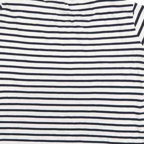 New Look Womens Multicoloured Striped  Basic T-Shirt Size 8
