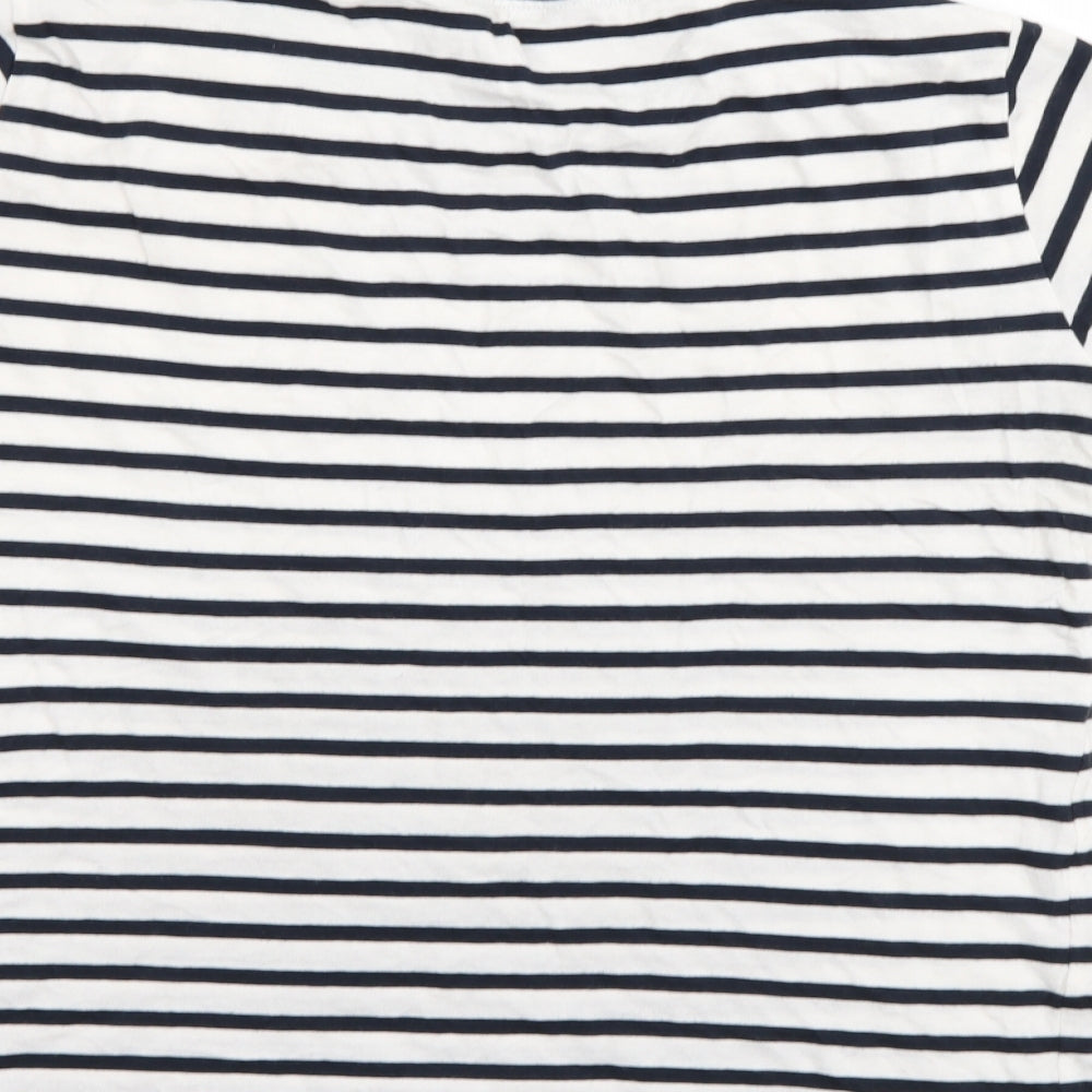 New Look Womens Multicoloured Striped  Basic T-Shirt Size 8