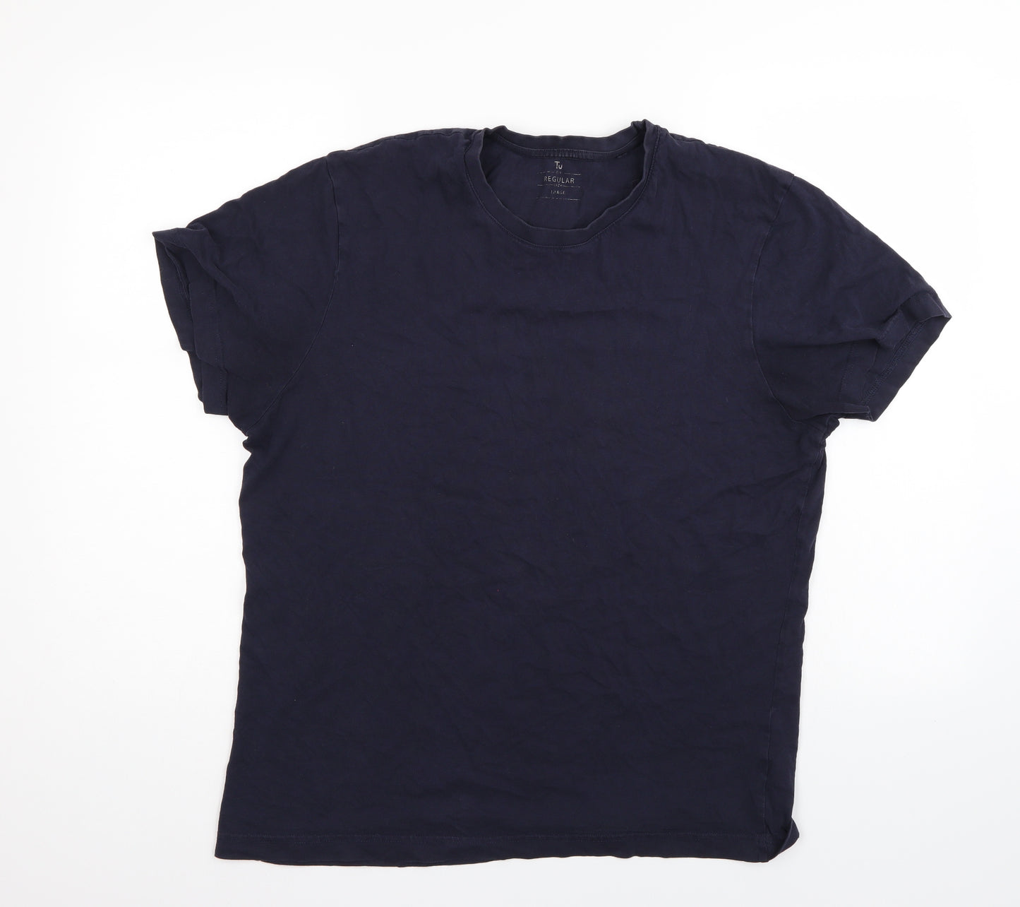 TU Mens Blue    T-Shirt Size L