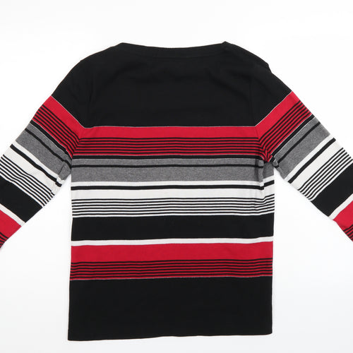 BM Casual Womens Multicoloured Striped  Pullover Jumper Size M
