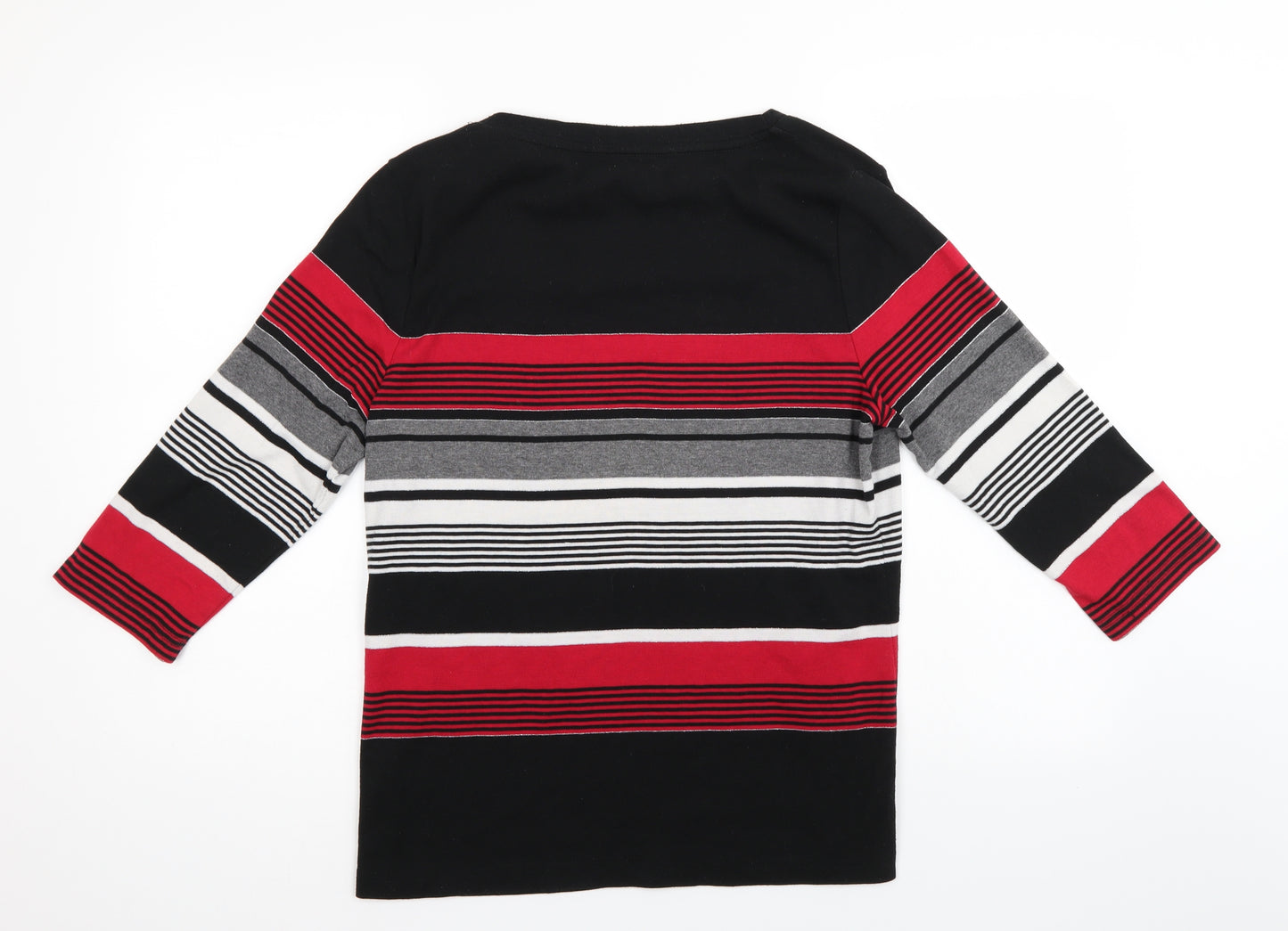 BM Casual Womens Multicoloured Striped  Pullover Jumper Size M