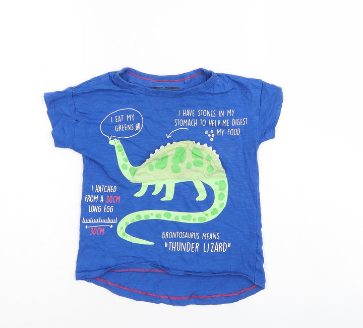 NEXT Boys Blue Basic T-Shirt Size 2-3 Years
