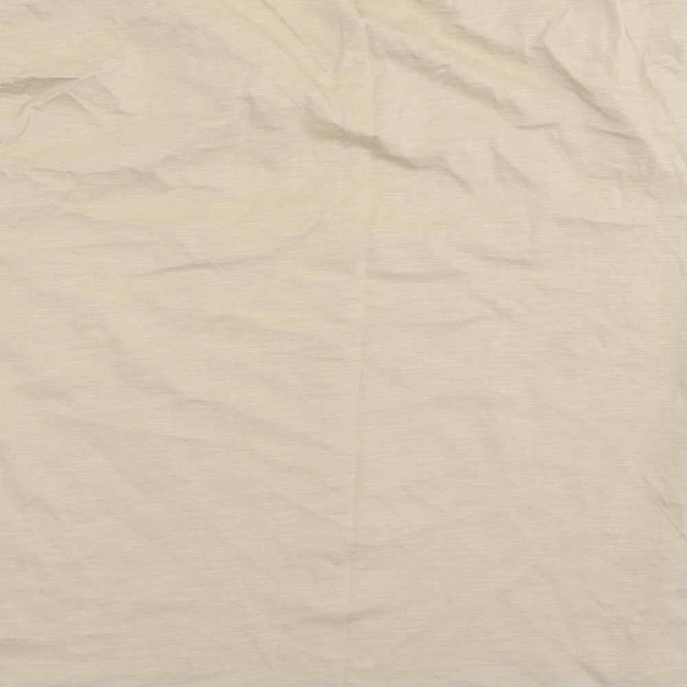 Boohoo man Mens Beige    T-Shirt Size L