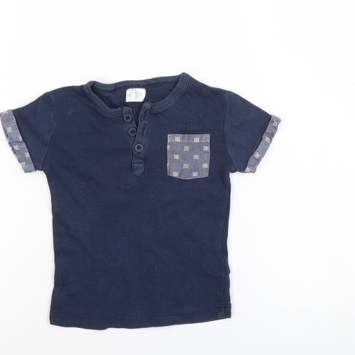 F&F Boys Blue   Pullover T-Shirt Size 6-9 Months