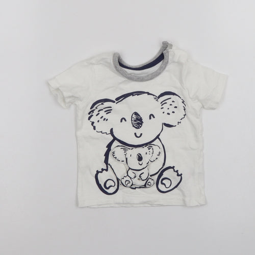 George Baby White   Basic T-Shirt Size 0-3 Months