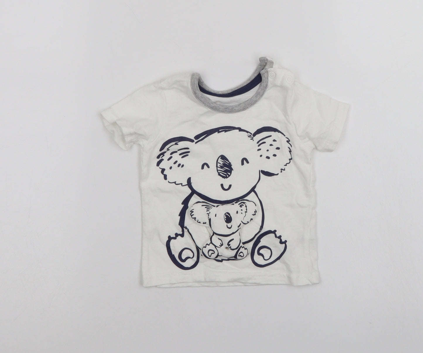 George Baby White   Basic T-Shirt Size 0-3 Months