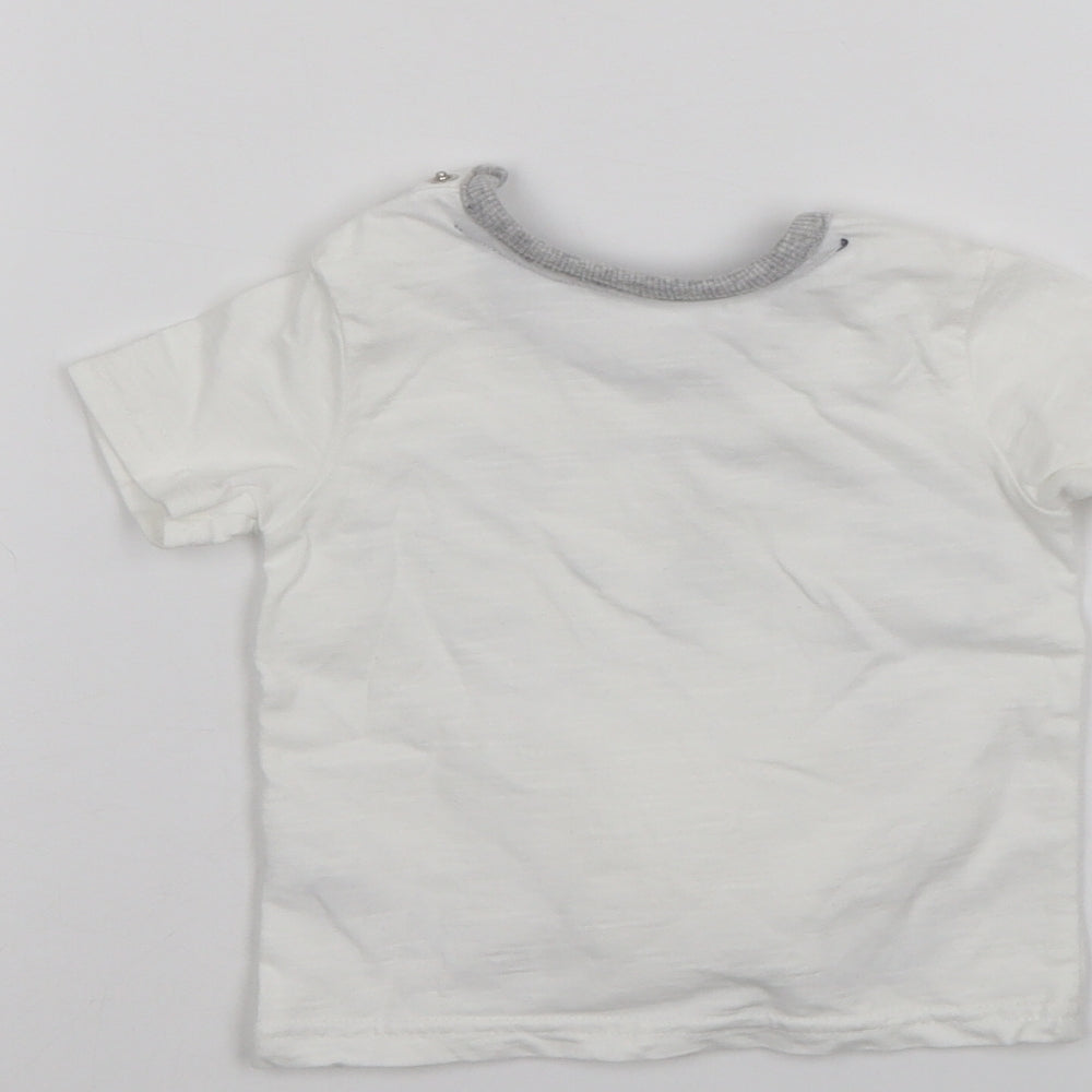 George Baby White   Basic T-Shirt Size 0-3 Months
