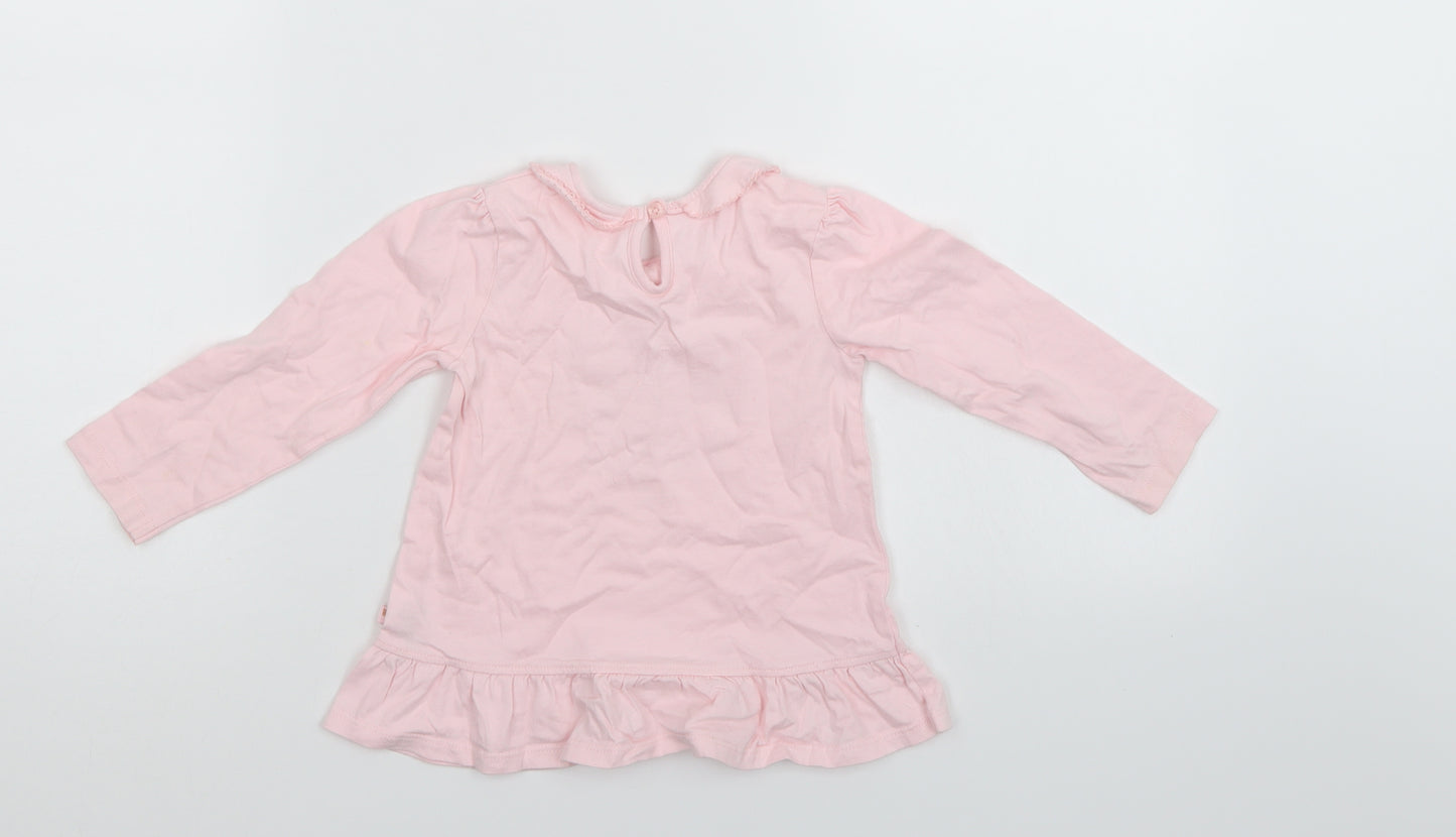 George Girls Pink   Pullover Jumper Size 12-18 Months