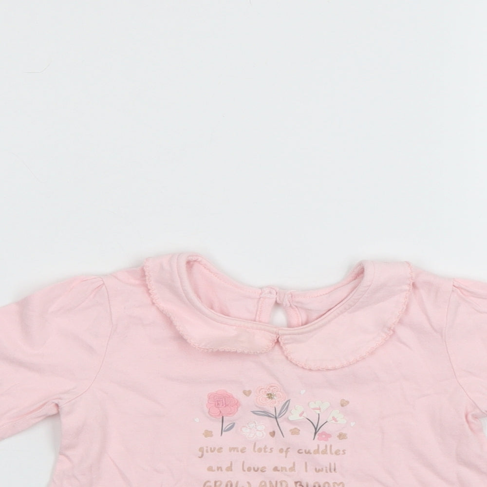 George Girls Pink   Pullover Jumper Size 12-18 Months