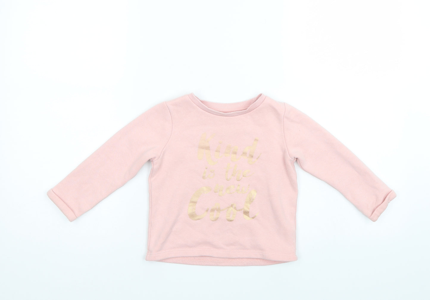 F&F Girls Pink   Pullover Jumper Size 18-24 Months