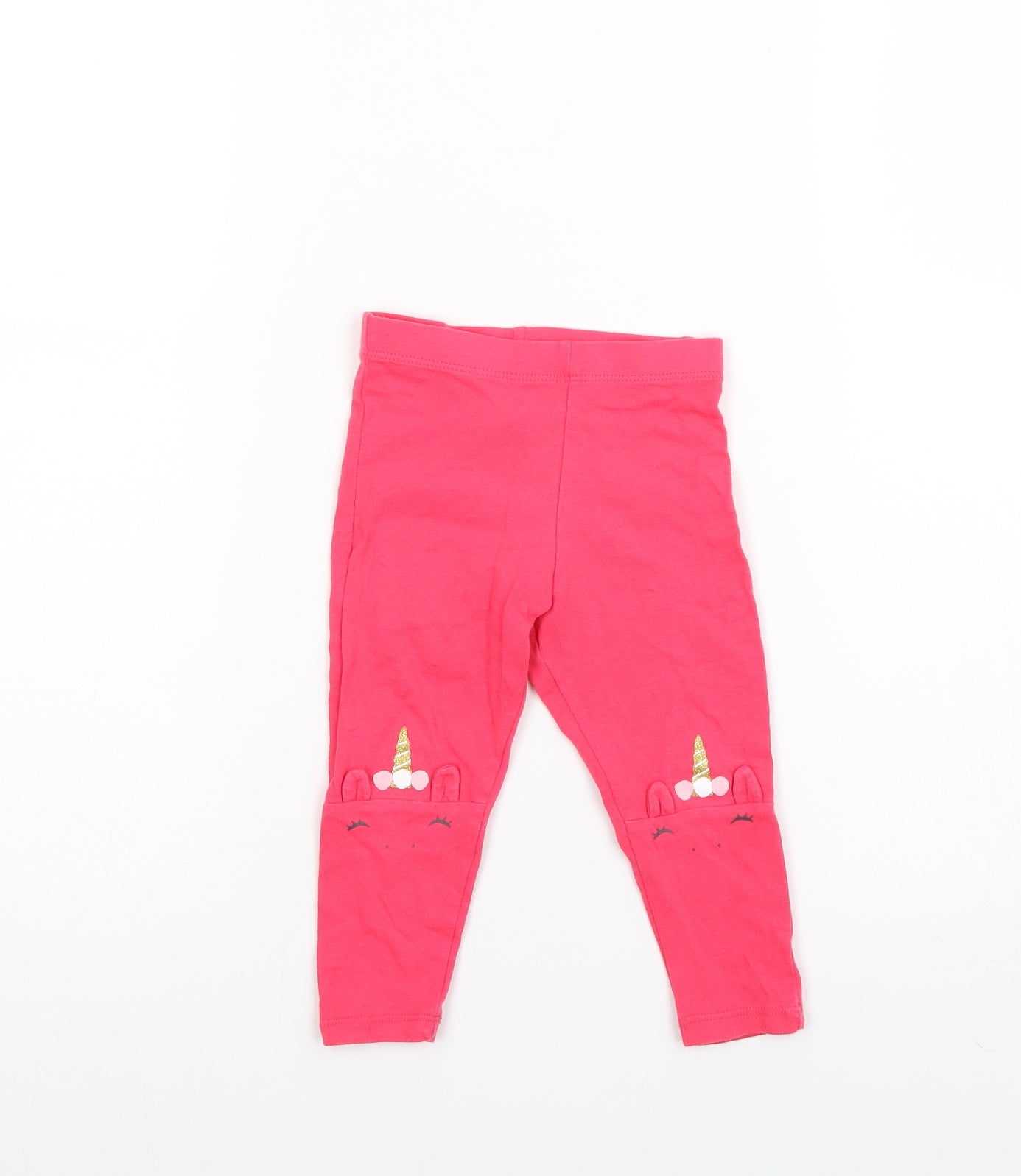 F&F Girls Pink    Pyjama Pants Size 12-18 Months
