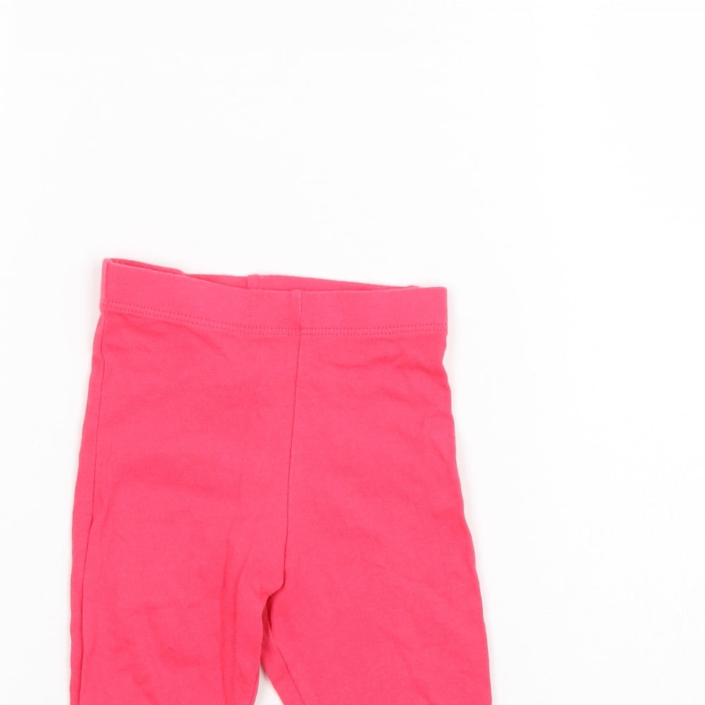 F&F Girls Pink    Pyjama Pants Size 12-18 Months