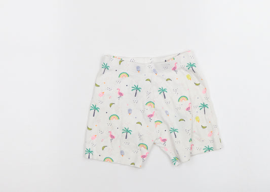 Front view of F&F girls’ multicoloured cropped trousers, size 12-18, months - shorts