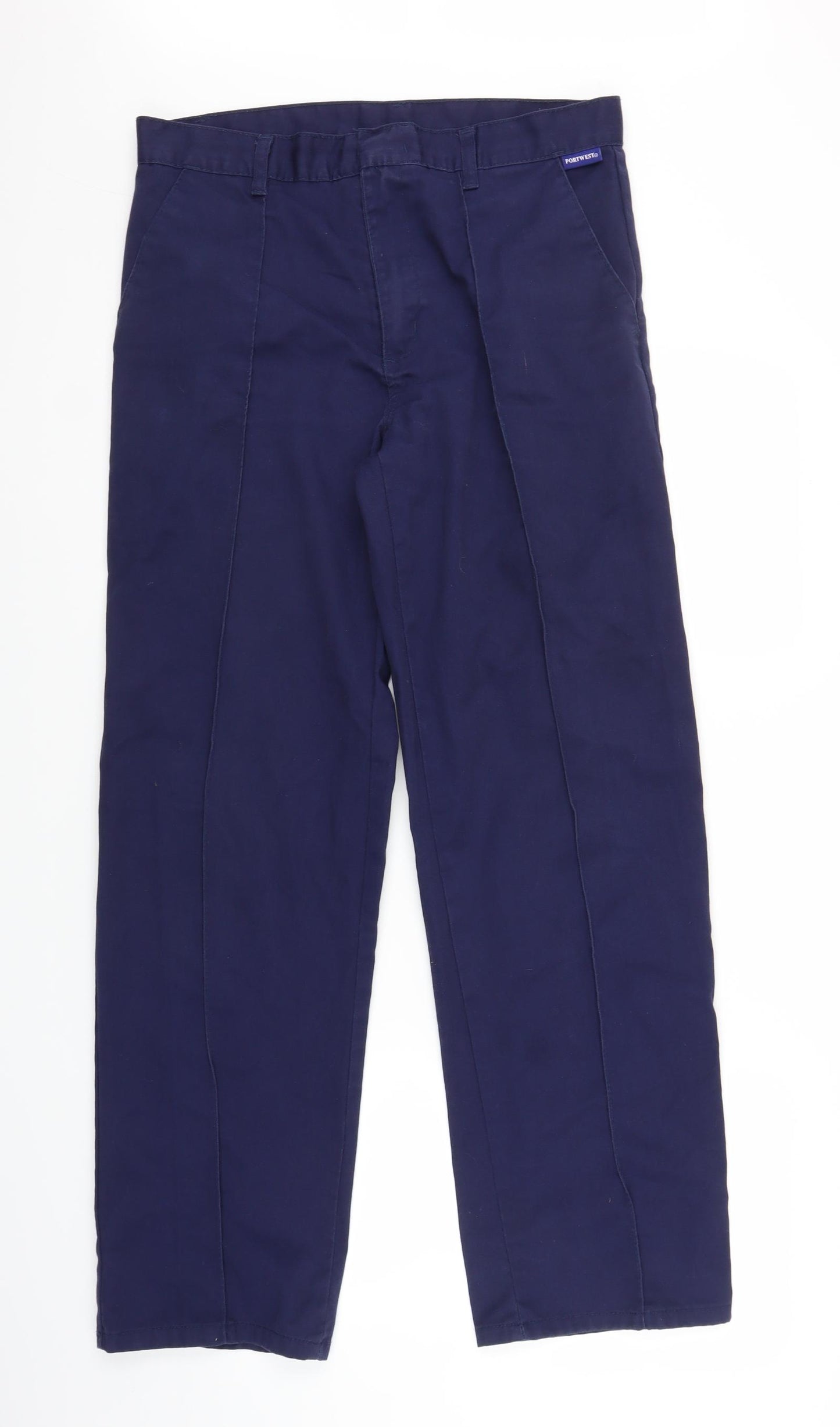 Portwest Mens Blue   Chino Trousers Size 32 in L29 in